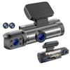 Dash Cam 3.16-inch Dual-lens Driving Recorder Front Inside Camera G-sensor Hd Night Vision Wide-angle Car Dvr