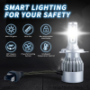 1PC Car LED H4 H7 H1 H3 9005 H11 9012 880 9004 H13 9006 Headlight Bulbs 6000K 3800LM 36W 12V Car Accessories - Image 2