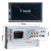 REAKOSOUND Universal 1 Din Car Stereo Radio 7'' Touch Screen Car Multimedia Player with BT FM Radio Receiver Support USB Camera - Image 3